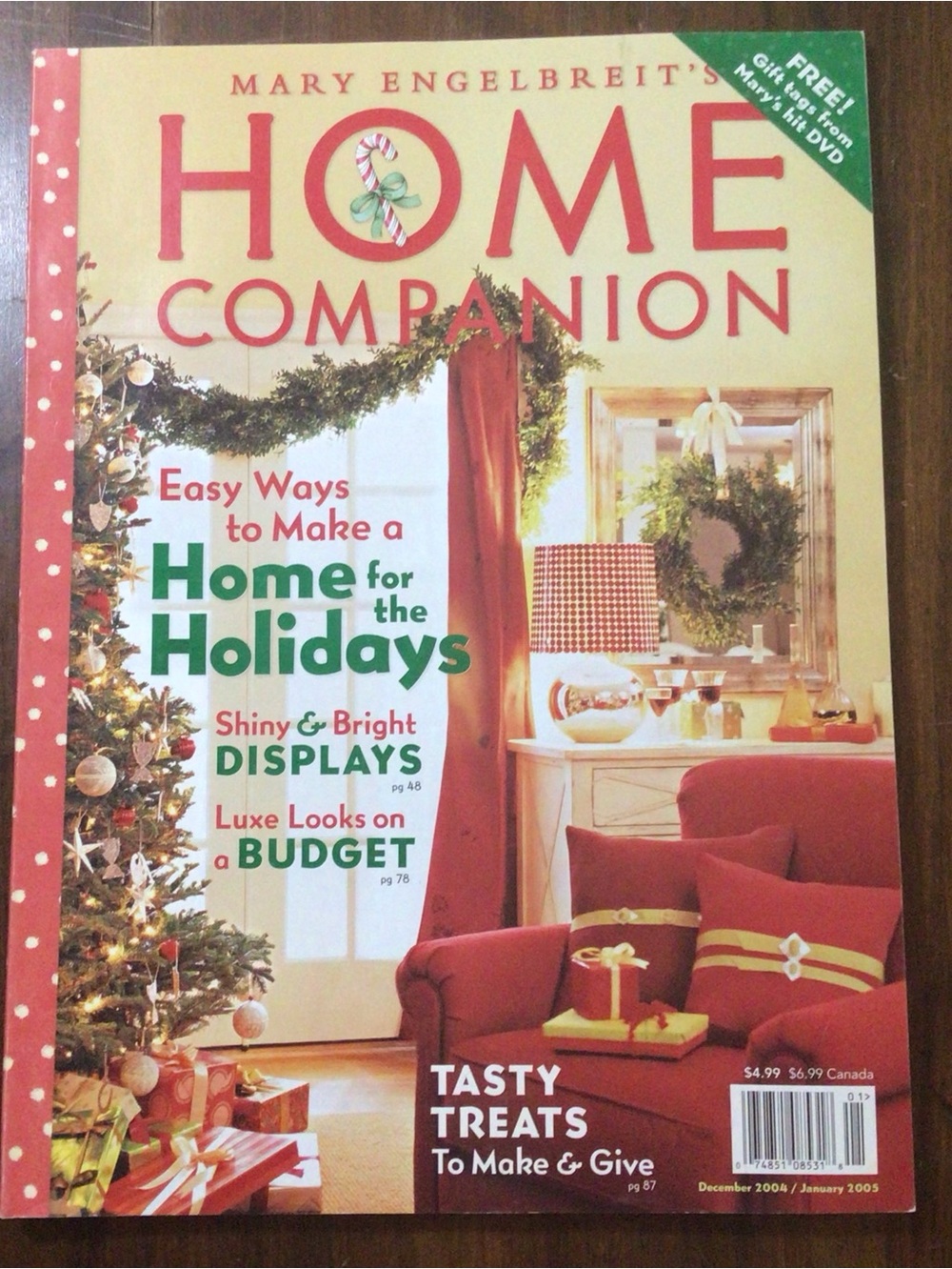 Mary Engelbreit's Home Companion Magazine Dec 04/Jan 05 Holiday w/ Paper Doll